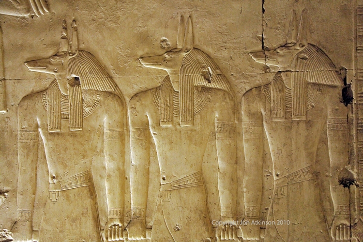 Relief of Anubis, Abydos